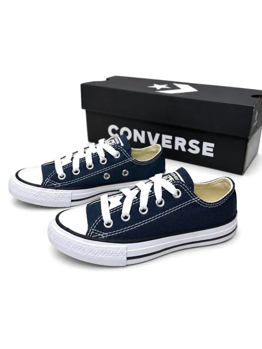 Converse Chuck Taylor All Star Navy Big Kids 3Y Low Top Sneakers X004AQV10P NIB